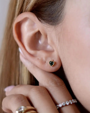 ARETE TOPO CORAZÓN BORDADO 4499 OrolaminadoLuxus