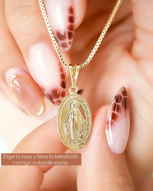 Set Virgen Cadena + Dije en Oro Laminado 18K OrolaminadoLuxus