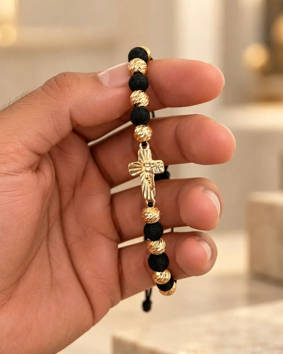 BRAZALETE CRUZ DIAMANTADA 6MM 6661