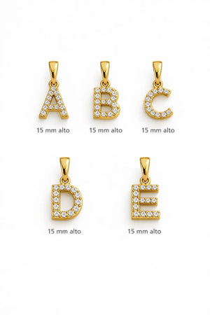 DIJE LETRA 5896 Oro laminado Luxus