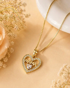 DIJE CORAZÓN DE MAMÁ 6208 Oro laminado Luxus