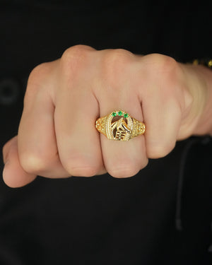 ANILLO CABALLO 6084 Oro laminado Luxus