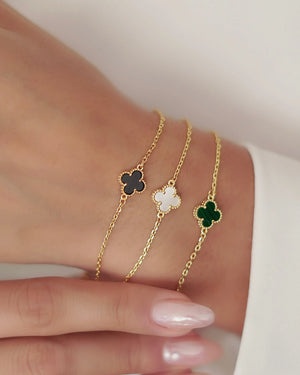 PULSERA TRÉBOL 17CM + 2 CM 4835 OrolaminadoLuxus