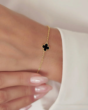 PULSERA TRÉBOL 17CM + 2 CM 4835 OrolaminadoLuxus