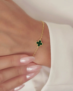 PULSERA TRÉBOL 17CM + 2 CM 4835 OrolaminadoLuxus