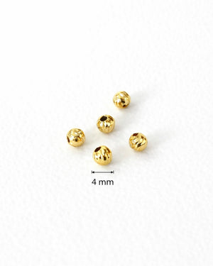 BALIN DIAMANTADO 4MM 6129 Oro laminado Luxus