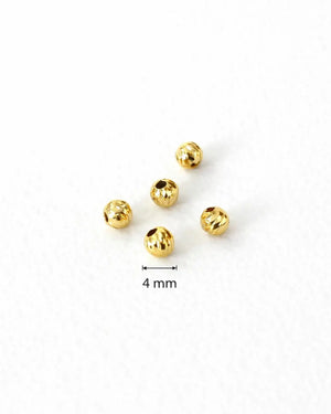 BALIN DIAMANTADO 4MM 6129 Oro laminado Luxus