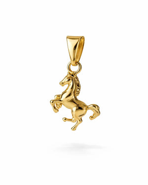DIJE CABALLO 15MM 6119 Oro laminado Luxus