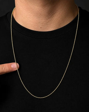 CADENA MILITAR 1.3MM 60CM 6257 Oro laminado Luxus