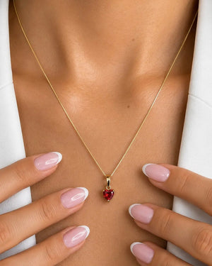 SET CADENA VENECIANA 45 CM + DIJE CORAZÓN OrolaminadoLuxus