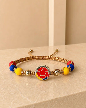 BRAZALETE COLOMBIA 5MM DIAMANTADO BEIG 6322 Oro laminado Luxus