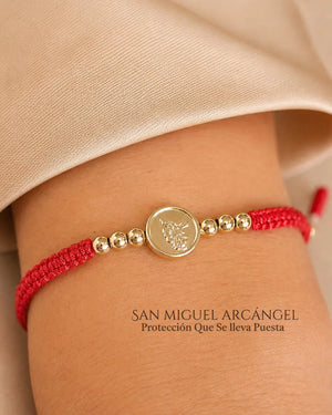 BRAZALETE TEJIDO SAN MIGUEL ARCANGEL 2031 OrolaminadoLuxus