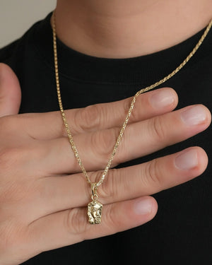 AHORRA EN SET CADENA + DIJE ROSTRO OrolaminadoLuxus