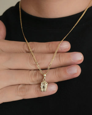 AHORRA EN SET CADENA + DIJE ROSTRO OrolaminadoLuxus