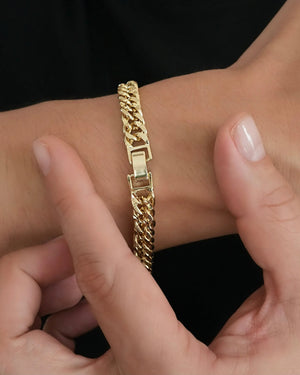 PULSERA CUBANA CONTINUA 6MM 19CM 5170 OrolaminadoLuxus