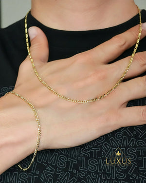 SETS CADENA + PULSERA OrolaminadoLuxus