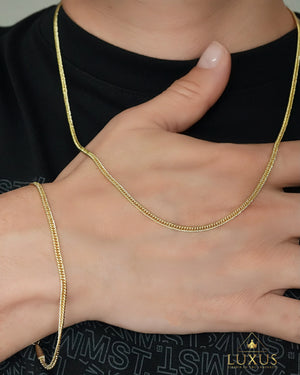 SETS CADENA + PULSERA OrolaminadoLuxus