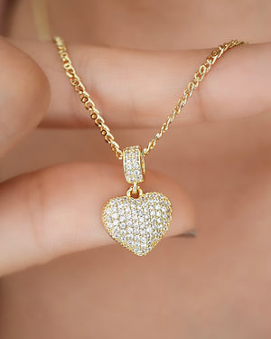 DIJE CORAZON SWAROVSKI 5879 Oro laminado Luxus