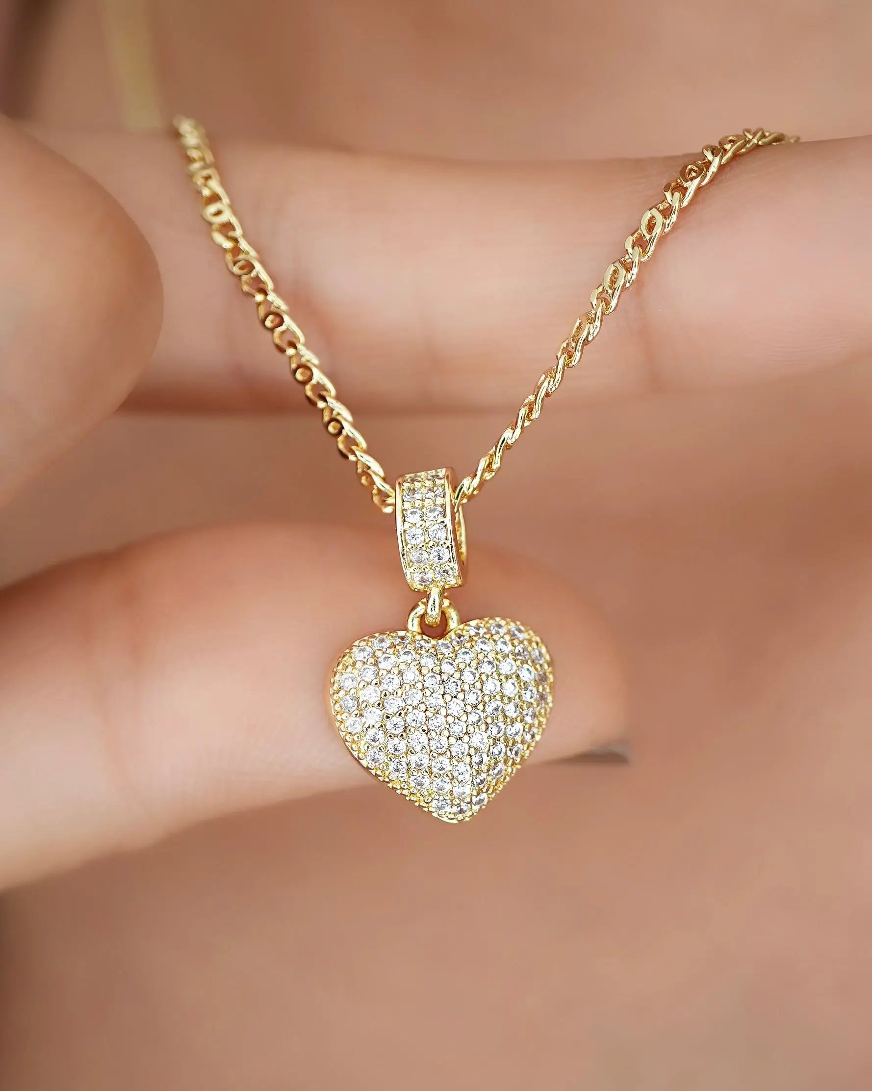 DIJE CORAZON SWAROVSKI 5879 Oro laminado Luxus