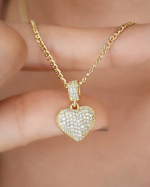 DIJE CORAZON SWAROVSKI 5879 Oro laminado Luxus
