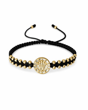 BRAZALETE DOBLE CARRIL ROLEX 3 MM NEGRO 5921 Oro laminado Luxus