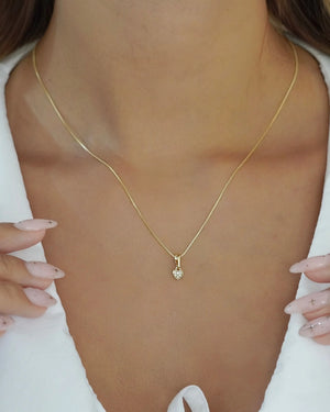 DIJE CORAZÓN SUBTLE MINI CRISTAL 4671 OrolaminadoLuxus
