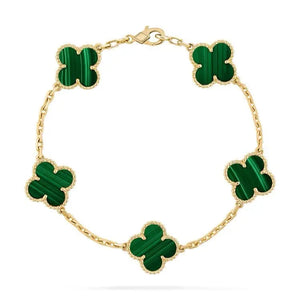 PULSERA FLOR TRÉBOL PLATA/ORO 4691 OrolaminadoLuxus