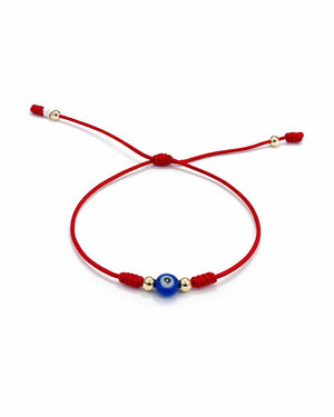 BRAZALETE PROTECTOR OJO TURCO 4MM 6068 Oro laminado Luxus
