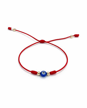 BRAZALETE PROTECTOR OJO TURCO 4MM 6068 Oro laminado Luxus