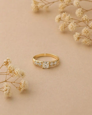 ANILLO ANIVERSARIO 6199 Oro laminado Luxus