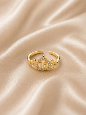 ANILLO 15 AÑOS AJUSTABLE Oro laminado Luxus