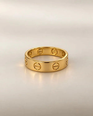 ANILLO TIPO CARTIER 4MM 6111 Oro laminado Luxus