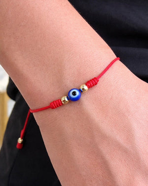 BRAZALETE PROTECTOR OJO TURCO 4MM 6068 Oro laminado Luxus