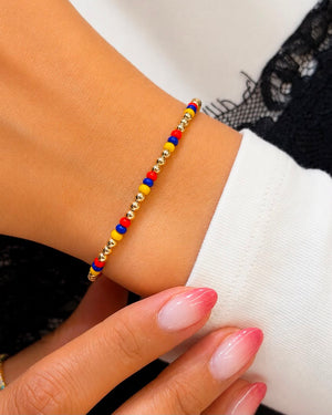 BRAZALETE 3MM COLOMBIA 4933 OrolaminadoLuxus
