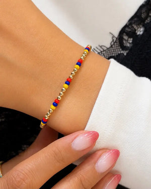 BRAZALETE 3MM COLOMBIA 4933 OrolaminadoLuxus