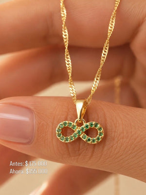 SET DAMA CADENA + DIJE Oro laminado Luxus