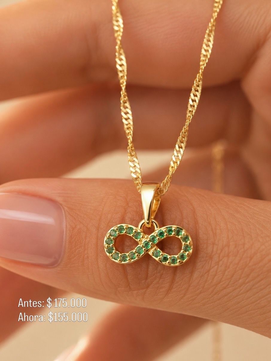 SET DAMA CADENA + DIJE Oro laminado Luxus