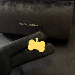 DIJE HUESITO TITANIO GOLD MEDIANO 3CM: T3002G OrolaminadoLuxus