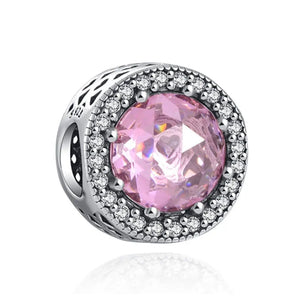 CHARMS DIAMOND PINK : CH321 OrolaminadoLuxus