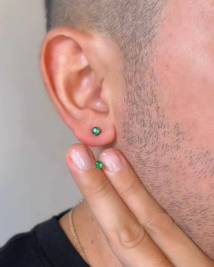 ARETES MASCULINOS OrolaminadoLuxus