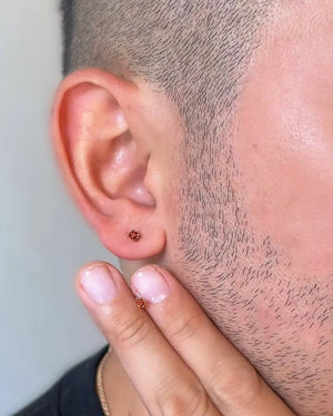 ARETES MASCULINOS OrolaminadoLuxus