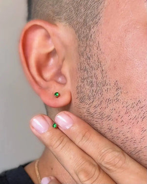 ARETES MASCULINOS OrolaminadoLuxus