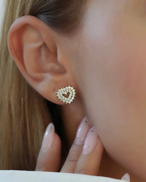 ARETES BE LOVE OrolaminadoLuxus