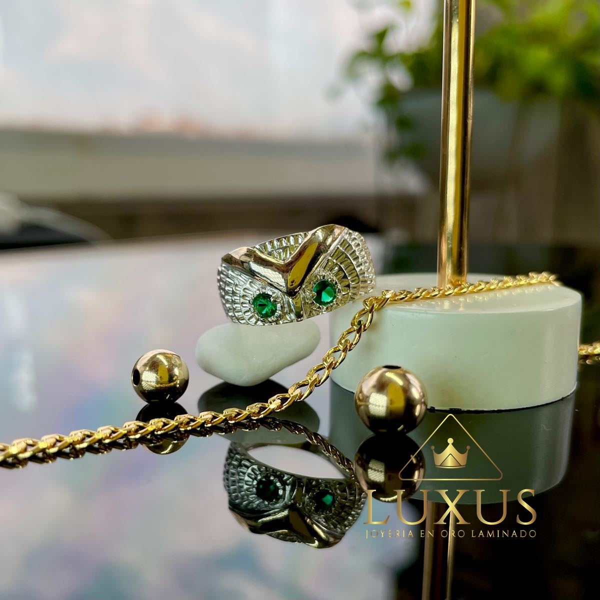 Anillo de deals oro buho