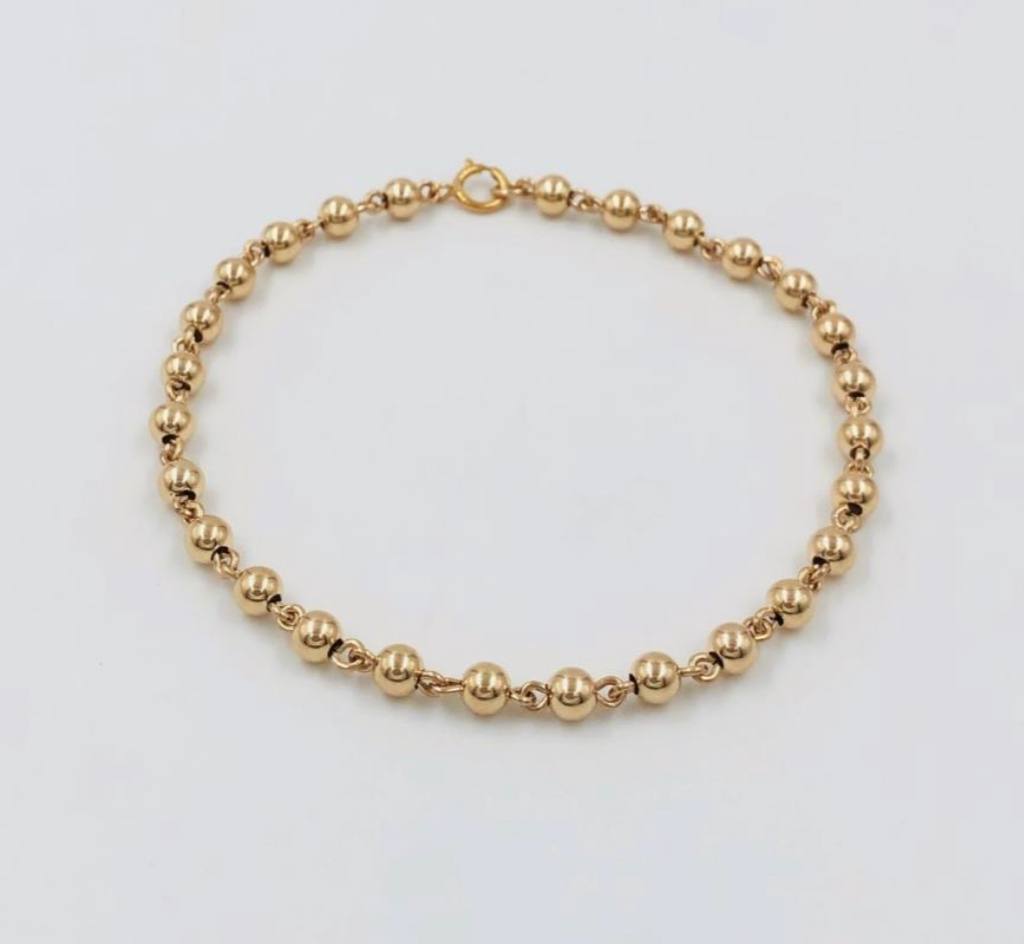 BRAZALETE B4MM DORADA EN SISTEMA DE AGARRE 1447 OrolaminadoLuxus