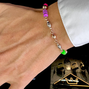 PULSERA ARTESANAL OVALO ROSE DE 20CM 02036312 OrolaminadoLuxus