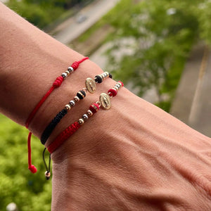 BRAZALETE TEJIDO B4MM DIJE VIRGEN 1225 OrolaminadoLuxus