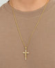 AHORRA EN SET CADENA CUBANA + CRISTO MADERO ID 4910