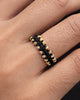 ANILLO DOBLE CARRIL DIAMANTADO AJUSTABLE 3MM 6182 Oro laminado Luxus
