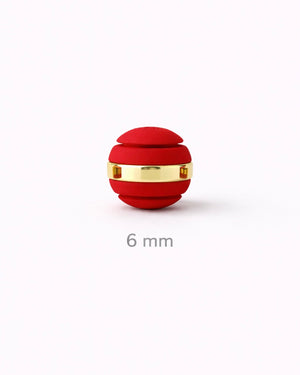 NEOPRENO ANILLADO PARA BRAZALETES – 6 MM Y 8 MM 🔴⚫ Oro laminado Luxus